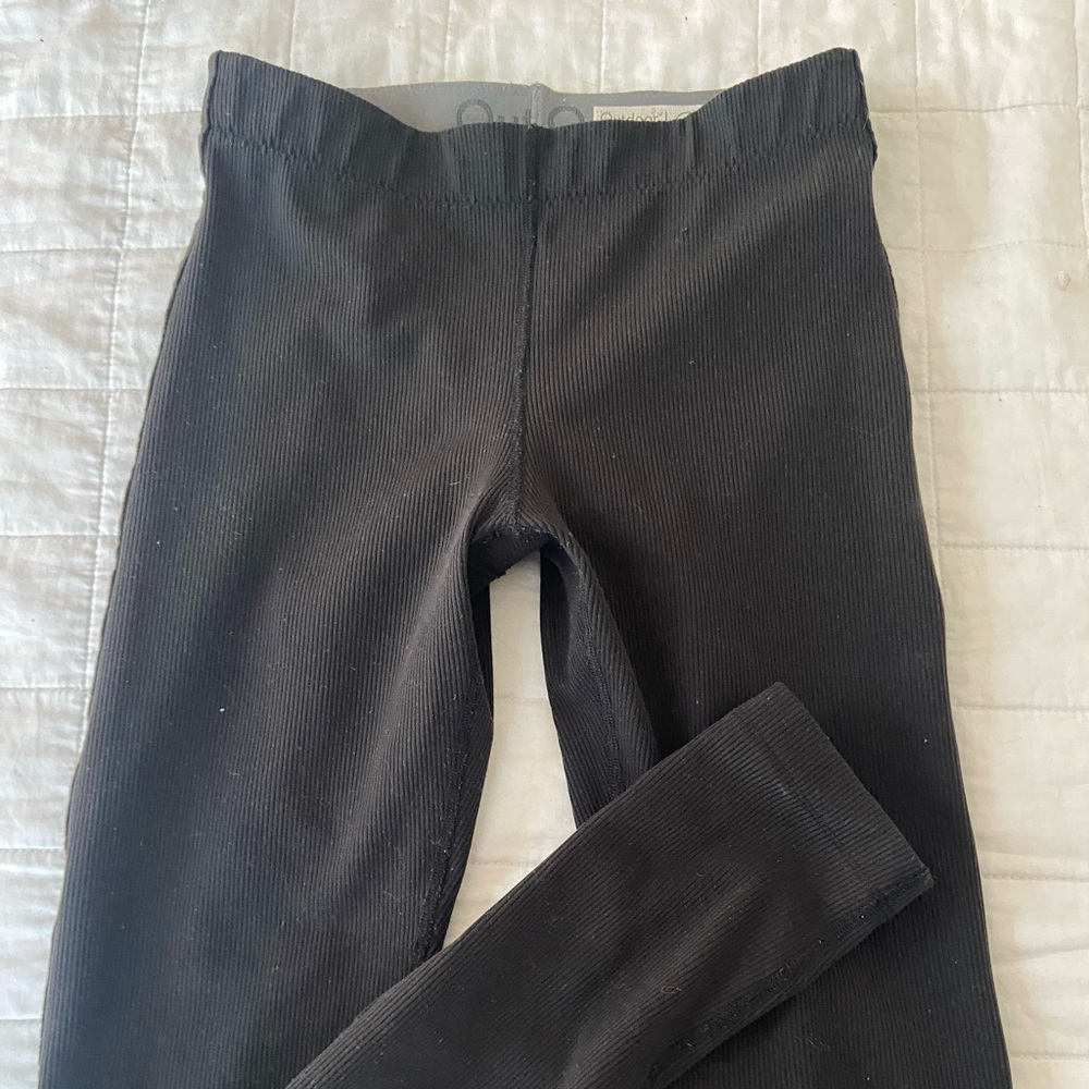 Outdoor Voice Small Ribbed 7/8 Legging in Black